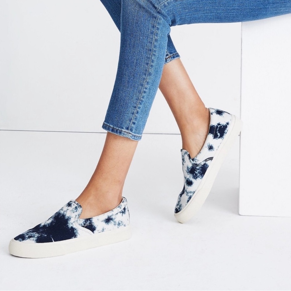 Madewell Sidewalk Tie Dye Slip On Sneaker Unisex Size 9.5
